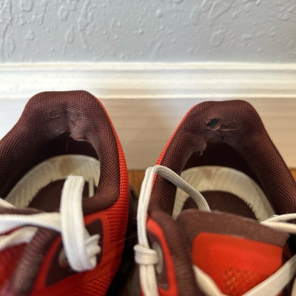 On Cloud Running Shoes Sneakers Women’s Size 6 White Orange - Picture 5 of 11